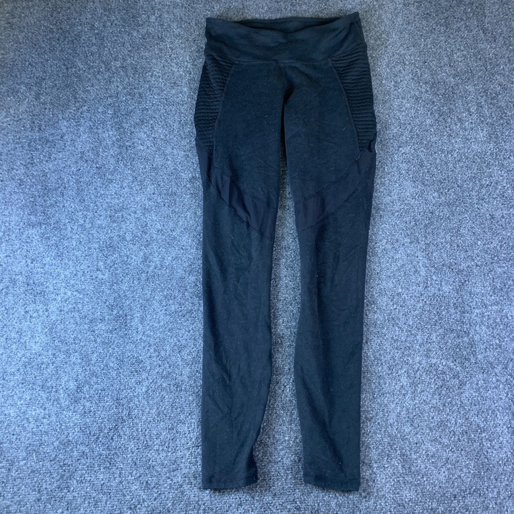 Fabletics PowerHold Leggings Womens S Black Good Moto Mesh Yoga Workout